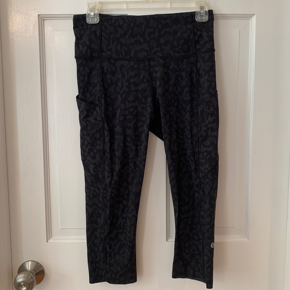 Lululemon Fast & Free leopard Leggings